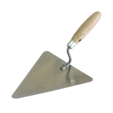 Mistrie otel triunghiulara cu maner lemn 180x170mm