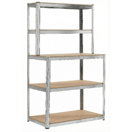 raft metalic blat-lucru - 5p / 180x100x60x30cm / 175kg