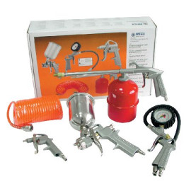 trusa pistoale pneumatice si furtun - 5p.
