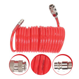 furtun aer spiralat cu cuple rapide 6.5x10mm / 5m