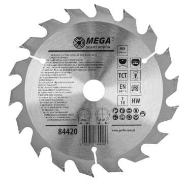 Disc circular pentru lemn cu dinti caliti 200mm / 24d.