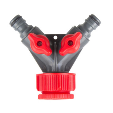 Conector distribuitor cu 2 robineti 1