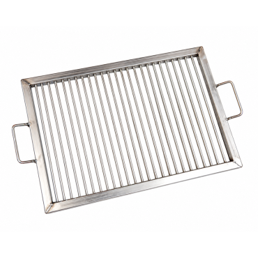 Gratar inox tip portabil cu tije mobile si rama 52x37cm