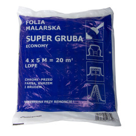 folie protectoare 4x5m subtire / 0.7micrometri