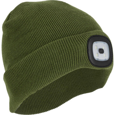 Caciula cu iluminare (detasabila) / 4 leduri / verde