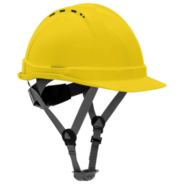 Casca de protectie industriala ventilata / galben