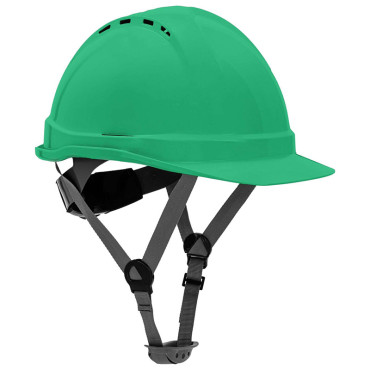 Casca de protectie industriala ventilata / verde