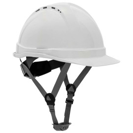 casca de protectie industriala ventilata / alb