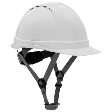 Casca de protectie industriala ventilata / alb