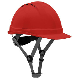 casca de protectie industriala ventilata / rosu