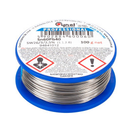 rola fludor sn60pb40 cynel 1.0mm 100g