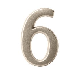 semn cifra cu adeziv fixare - 50mm / nichel / 7