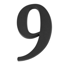 semn cifra cu locas fixare - 190mm / negru / 7