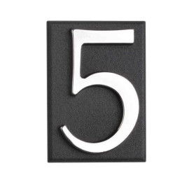 semn cifra cu placa adeziva fixare - 45mm / gri / 3