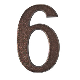 semn cifra cu surub fixare - 200mm / bronz-antic / 3