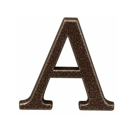 semn litera cu surub fixare - 100mm / bronz / a