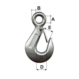 carlig zincat securizat 2500kg / 25mm/49mm