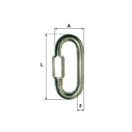 inel zincat pentru legatura 6mm / 26x59mm