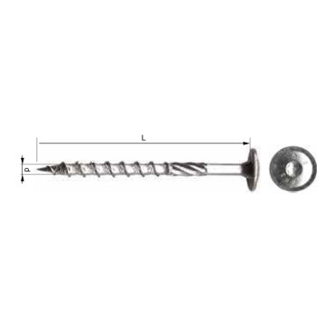 Suruburi cu cap torx torbante t30 6x180mm, 100/set