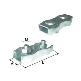 brida fixare dubla m4 / 7x35mm