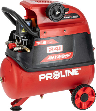 Compresor aer cu ulei - 1500w / 8bar / 169l/min / 24l