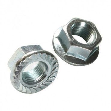 Piulite zincate hexagonale cu flansa m12, 200/set