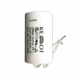 condensator motor cu fir conector - 10.00uf / 450v