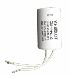 condensator motor cu fir conector - 20.00uf / 450v