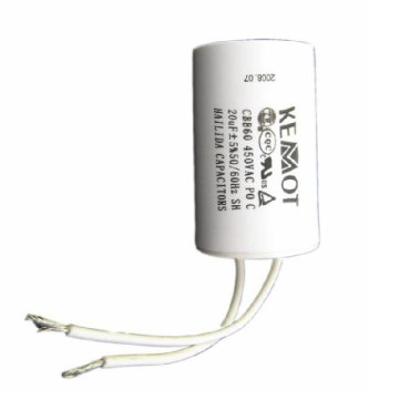 Condensator motor cu fir conector - 20.00uf / 450v