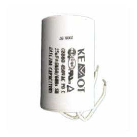condensator motor cu fir conector - 25.00uf / 450v