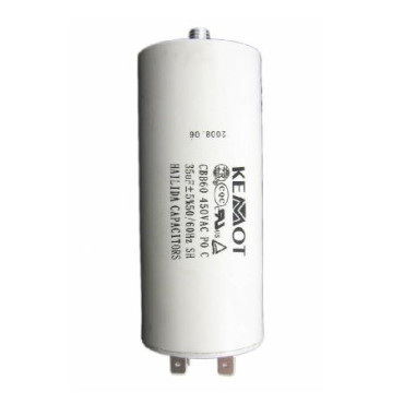 Condensator motor cu surub conector -  35uf / 450v