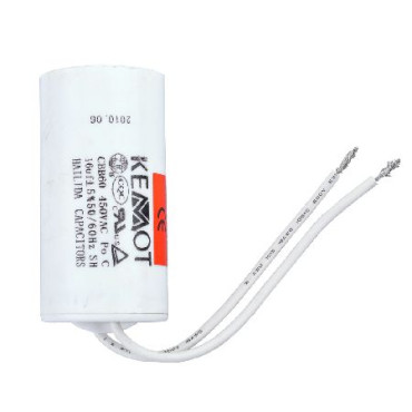 Condensator motor cu fir conector -  4.50uf / 450v