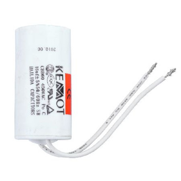Condensator motor cu fir conector -  6.00uf / 450v