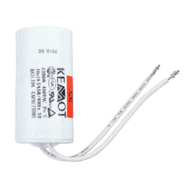 Condensator motor cu fir conector -  8.00uf / 450v
