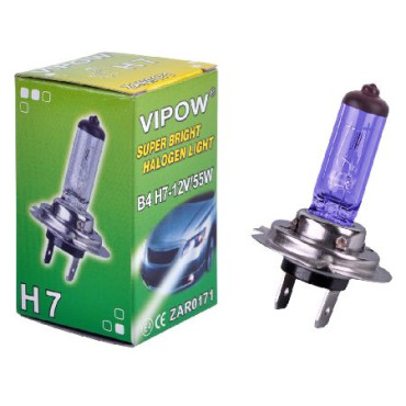 Bec auto halogen-super-alb - b4-h7/px26d / 12v / 55w
