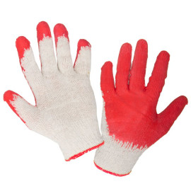 manusa latex cu poliester-bumbac tip subtire / rosu - 9