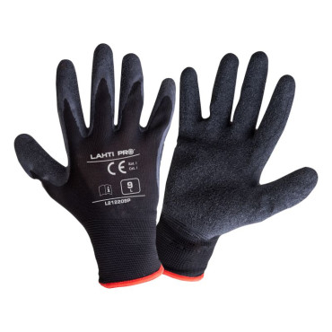 Manusa latex cu poliester / negru - 7