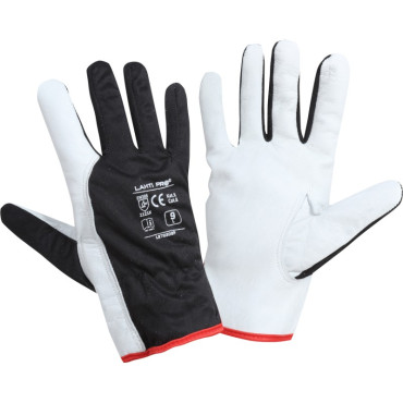 Manusa piele ovina / negru-alb - 8