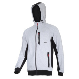jacheta hanorac premium cu gluga si fermoar / gri - s