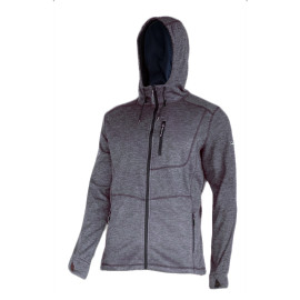 jacheta cu imprimeu si gluga / gri - 3xl