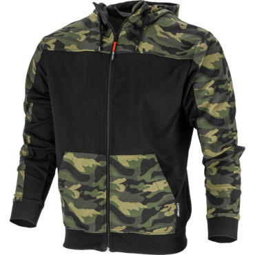 Jacheta hanorac cu gluga si fermoar / camuflaj - 3xl