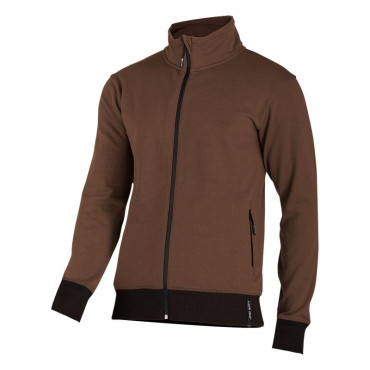 Jacheta hanorac cu fermoar / maro - s