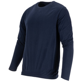 tricou bumbac subtire cu maneca lunga / bleumarin - 3xl