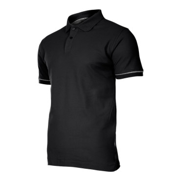 Tricou bumbac polo / negru - m