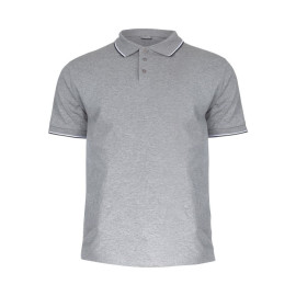 tricou bumbac polo subtire / gri - m