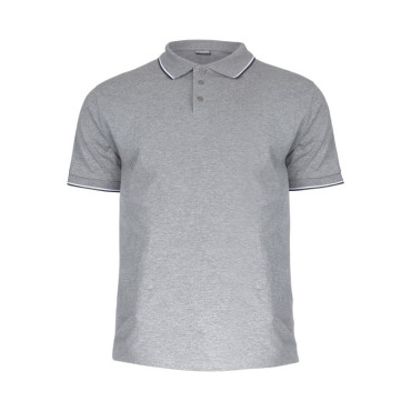 Tricou bumbac polo subtire / gri - m