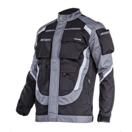 jacheta lucru groasa premium negru-gri - 3xl/h-194