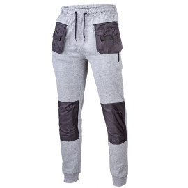 pantalon trening cu buzunare aditionale / gri - s