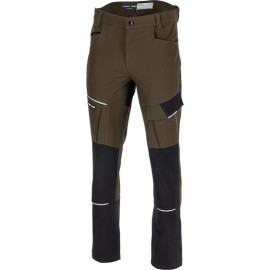 pantalon lucru slim-fit-elastic usor / kaki - 3xl