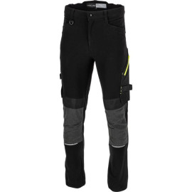 pantalon lucru slim-fit-elastic durabil / negru - 3xl